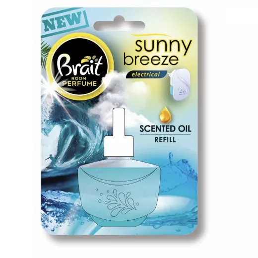 Brait Room Perfume Electric Air Freshener, Sun Breeze, 20 ml Refill