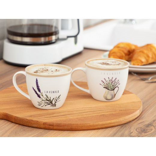 Madame Coco Lavender Plaine 2 Pieces Mug Set