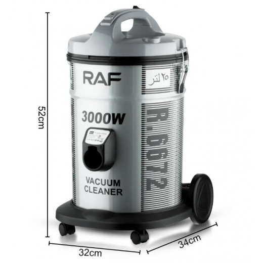 Raf Rod Type Vacuum Cleaner 3000W 25L Large