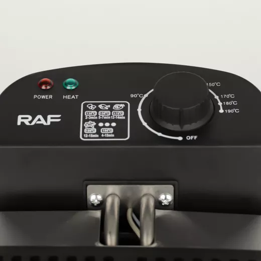 Raf Stainless Steel Electric Deep Fryer With Adjustable Temperature Control, 5 L , Silver, 2000W