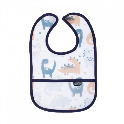 BabyJem Double Sided Resistant Bib DINOSAUR Blue