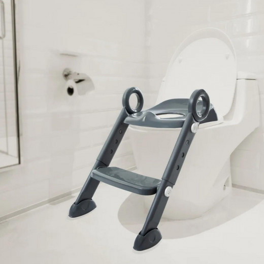 BabyJem Stepped & Folding Toilet Seat Adapter 861 Anthracite