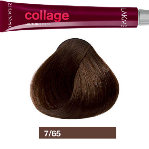 Lakme Collage Mahogany Chestnut Medium Blonde Cream Hair Color 7/65