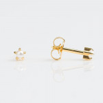 Studex Gold Plated Prong setting with 3MM Pearl Ear Piercing Stud