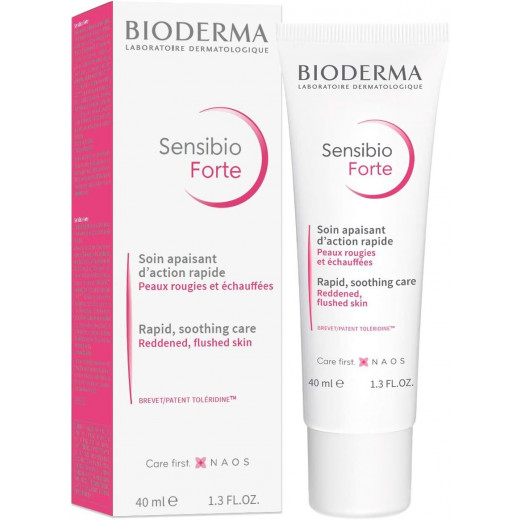 Bioderma Sensibio Forte Cream for Reddened Sensitive Skin, 40 Ml