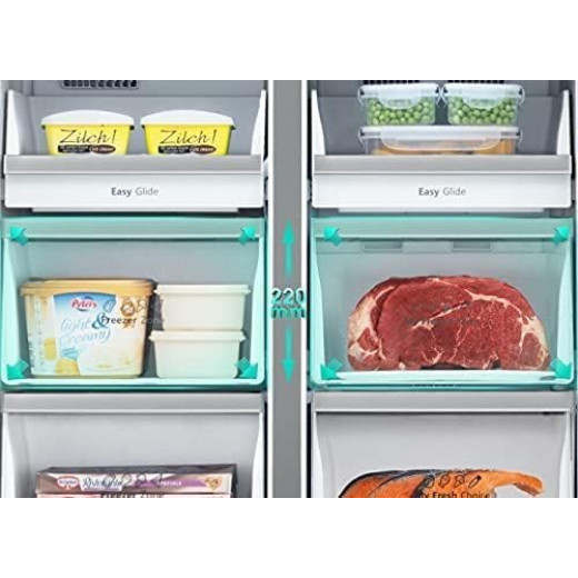 Hisense French Door Refrigerator 749 Liters Digital Control Silver Model RQ749N4ASU