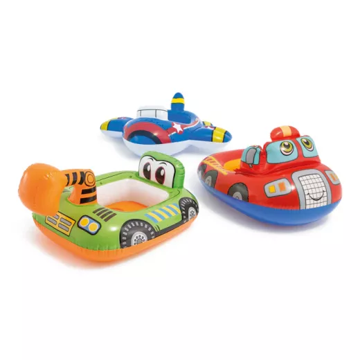 Intex Mat Kid Car Float, 74*58 Cm, Assorted