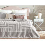 lMadame Coco Cheap Clementine Mink Emboss Double Blanket - Gray