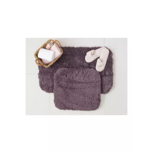 Madame Coco Sheep Bath Mat Dark Plum- 50x80+45x50 Cm