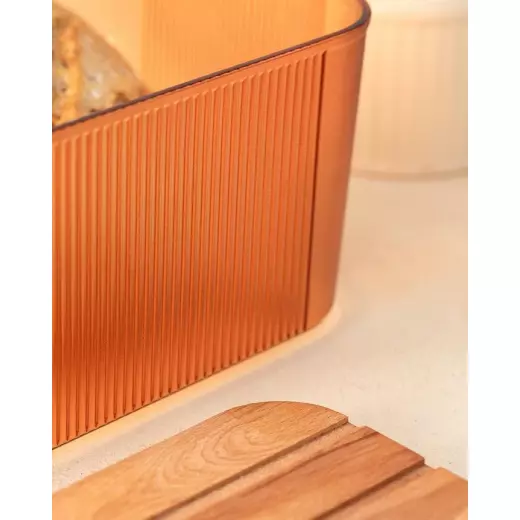 Madame Coco Eolya Wooden Bread Box with Lid