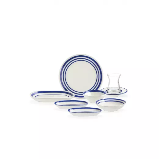 Madame Coco Chloe 27 Piece Breakfast Set - Blue