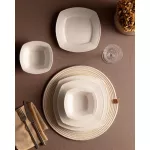 Madame Coco Noya 24 Piece Dinner Set for 6 People - White