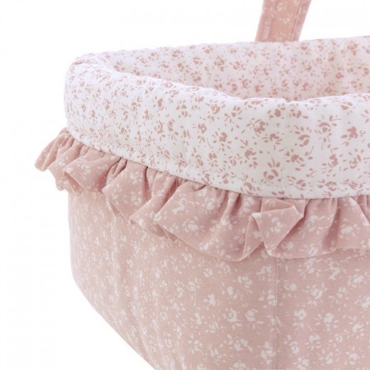 Cambrass Layette Basket  Liberty Pink