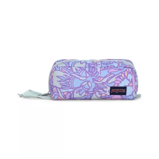 JanSport Perfect Pouch, Fluid Floral Pastel Lilac