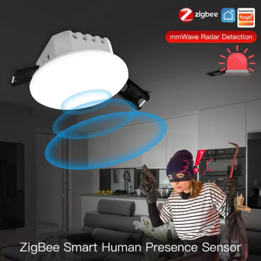 Moes Zigbee/ Wifi Smart Human Presence Detector PIR mm Wave Radar Detection Sensor Ceiling Mount