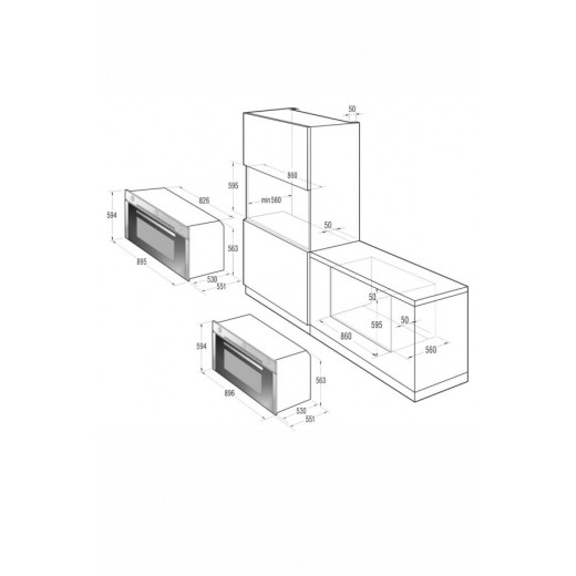 Gorenje -Built-in-Gas-Electric Oven-90cm