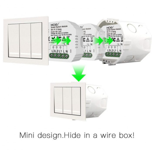 Moes Wifi Mini Quadruple  Smart Switch