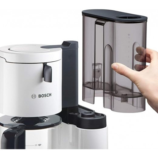 Bosch Styline TKA8011 Filter Coffee Maker, Aroma Sensor, 1.25 Litre Glass Jug, 10-15 Cups, Automatic Shut-off, Descaling System, Drip Proof, Adjustable Filter Holder, 1160