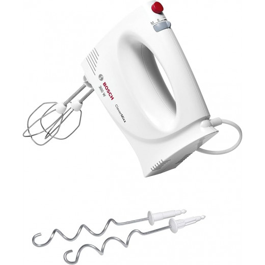 Bosch Hand Mixer with a Power of 300 W MFQ3010, White