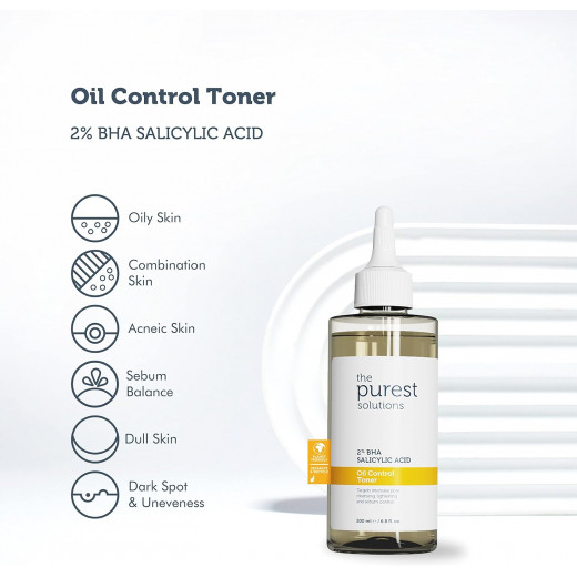 The Purest Solutions Oil Control Toner, 200 Ml