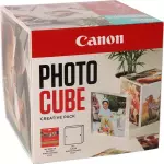 Canon Photo Cube Creative Pack - PP-201 5x5” Photo Paper Plus Glossy II (40 Sheets) + Photo Frame - Compatible with Canon PIXMA Printers