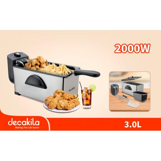 Decakila 3.0 Litres Deep Fryer, 2000 Watt, KEEC056M