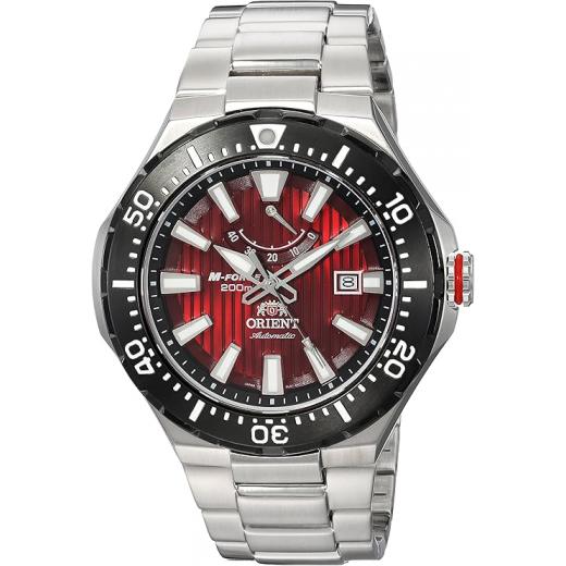 Orient Men's M-Force Delta Analog Display Japanese Automatic Silver Watch