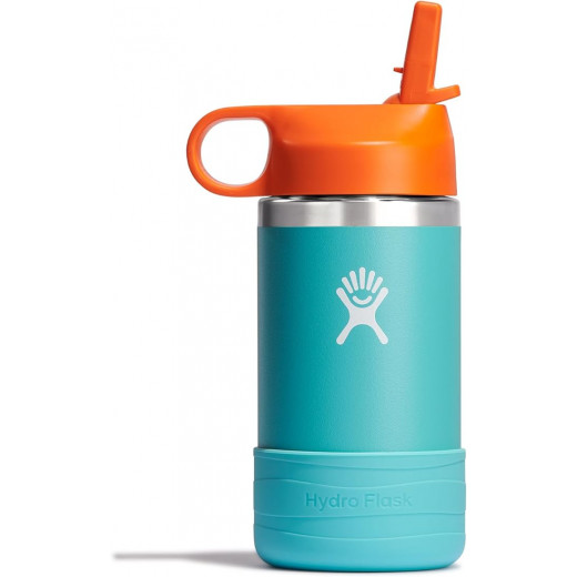 Hydro Flask 12 Oz Kids Wide Mouth Straw Cap and Boot Grass