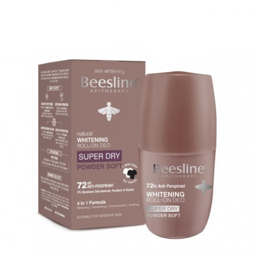 Beesline Roll On Super Dry Deodorant, Powder Soft Flavor, 50 Ml