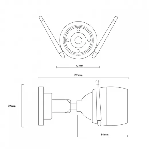 من إزفيز كاميرا خارجية CS-H3c-R100-1K3WKFL(2.8mm)