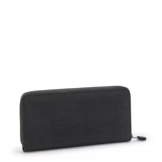 Kipling Money World Black Noir Large Wallet