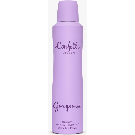 Confetti London Deodorant Spray - Gorgeous 250ml