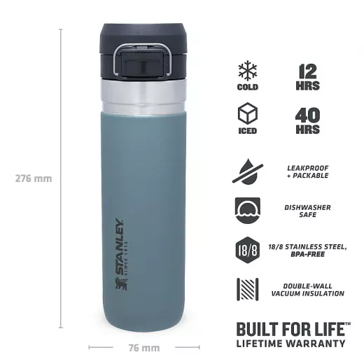 Stanley The Quick-Flip Water Bottle .7L / 24oz Shale color