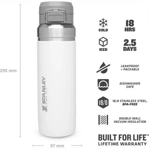 Stanley The Quick-Flip Water Bottle 1.06L / 36oz Polar color