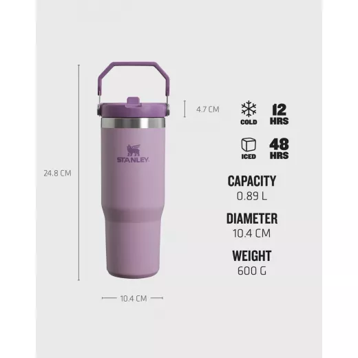 Stanley The IceFlow Flip Straw Tumbler 890 ml Lilac