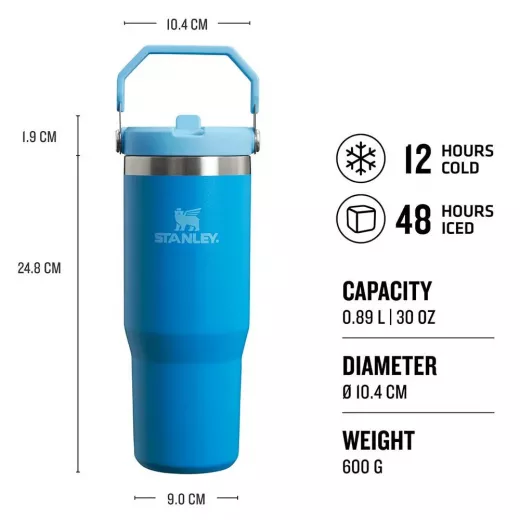 Stanley The IceFlow Flip Straw Tumbler 890 ml Azure