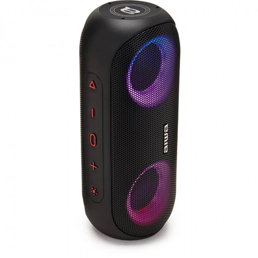 Aiwa Stereo Bluetooth Speaker 20W RMS with RGB Lightning, Black