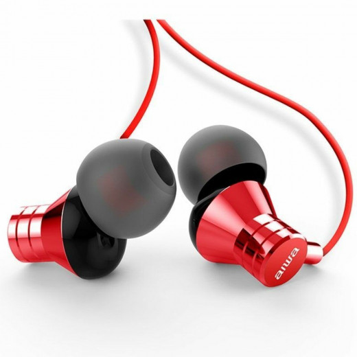 Aiwa In-Ear Headphones with Microphone USB Type-C Red