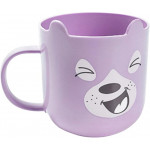 High Quality Cute Cartoon Toothbrushing Cup Children′s Tooth Cup Gargle Cup with Handle Purple3.4W x 3.5H