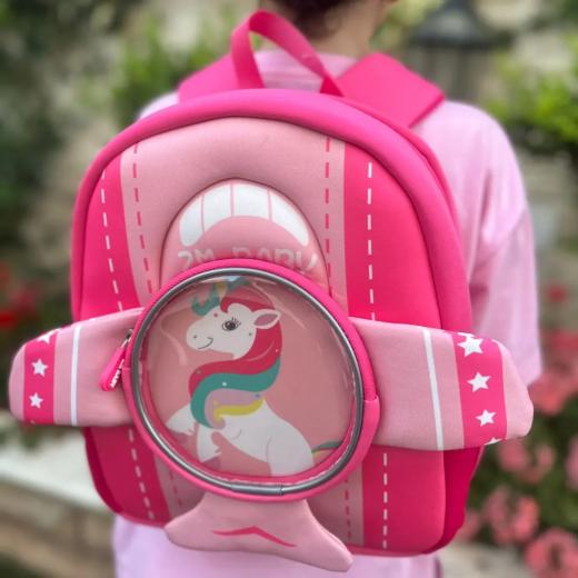 Genioworld Neoprene Unicorn Cartoon Kindergarden Children Backbag