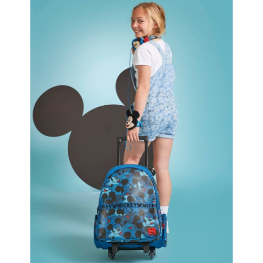 Smiggle | Mickey Mouse Trolley Backpack With Light Up Wheels