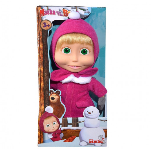 Simba | Masha Soft Doll In Winter Clothes | 23 cm