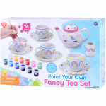 PlayGo | Paint Your Own | Fancy Tea Set | Ceramic | 24 pcs