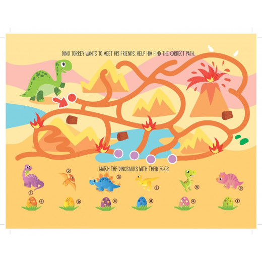 Dreamland fun with dinosaur activity & coloring