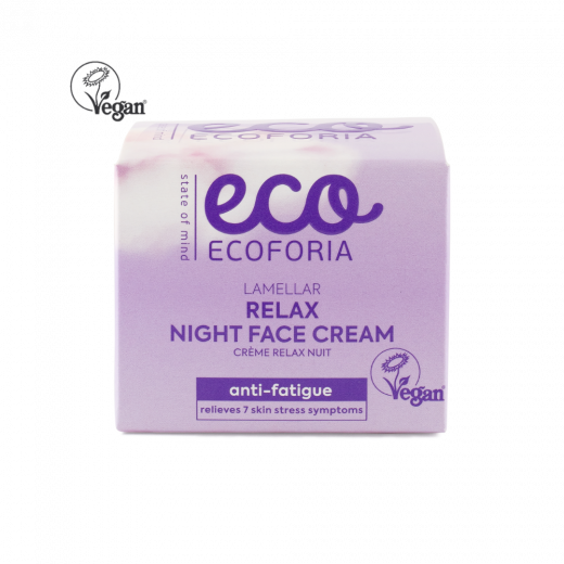 Ecoforia - Lavender Clouds Lamellar Relax Night Face Cream 50 ml