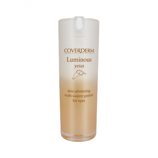 Coverderm Luminous Eye Cream Gel Skin Whitening Multi Valent System 15ml