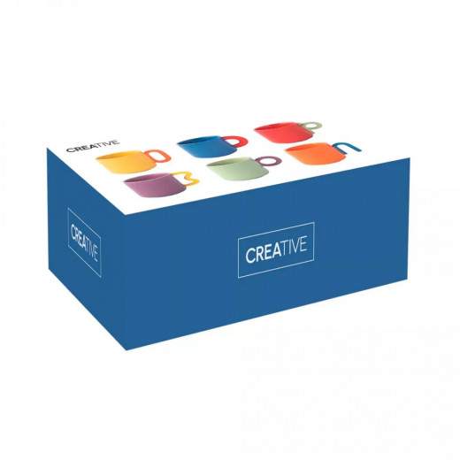 Easy Life Creative Coffee Cup Set in Box Multicolor 100ml 6-Piece