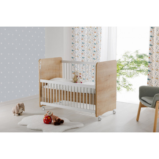 Babywhen 1066 Mother Side Crib With Wheels Somon