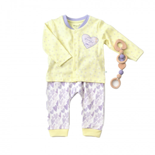 BiOrganic Love You Baby Sleep Set Yellow (9-12 Months)