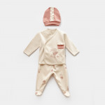 Bi̇Baby Ballery Princess 3 Pieces Set Beige (0-3 Months)